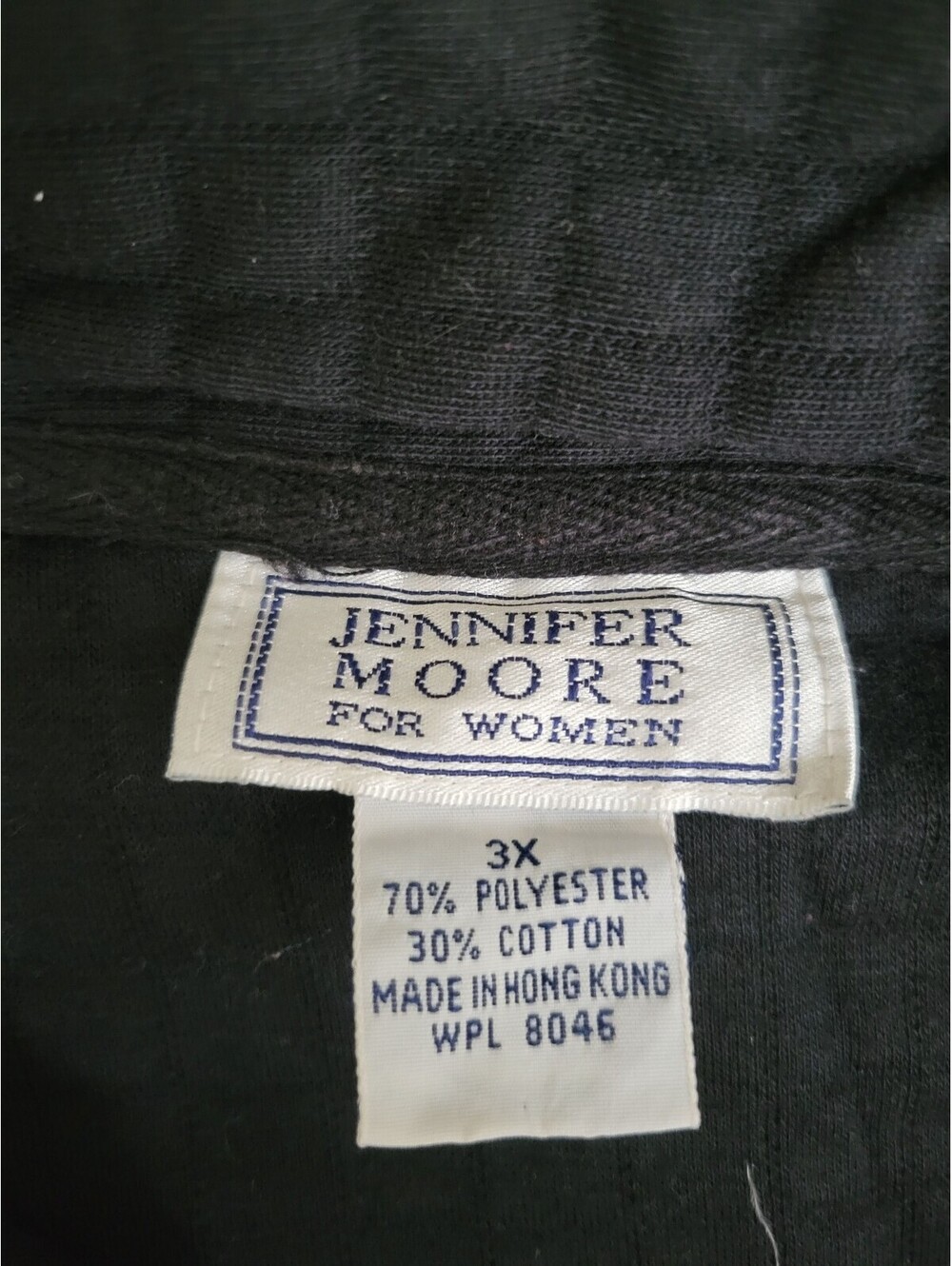 Jennifer Moore Women's 3X Black Quilted Jacket with Zipper Pockets